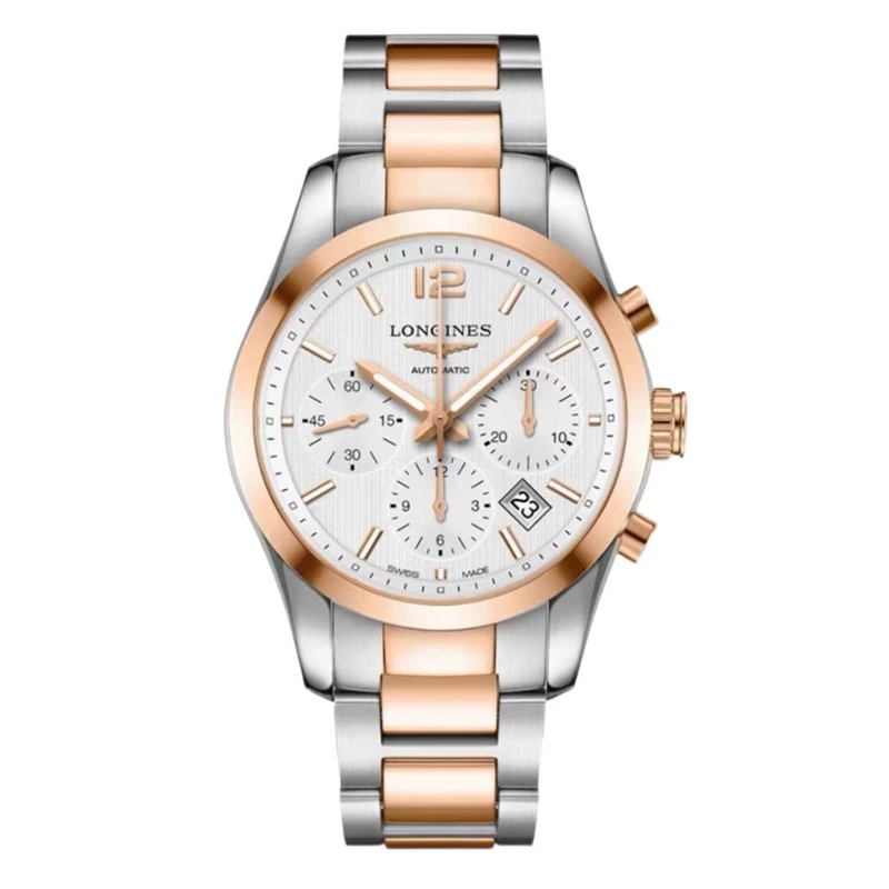 99新 Longines/浪琴 L2.786.5.76.7/间金多功能计时/表径41