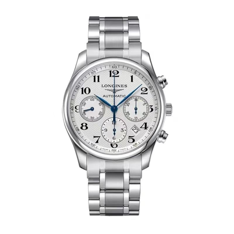 99新 Longines/浪琴 L2.759.4.78.6/名匠三眼多功能计时/表径42