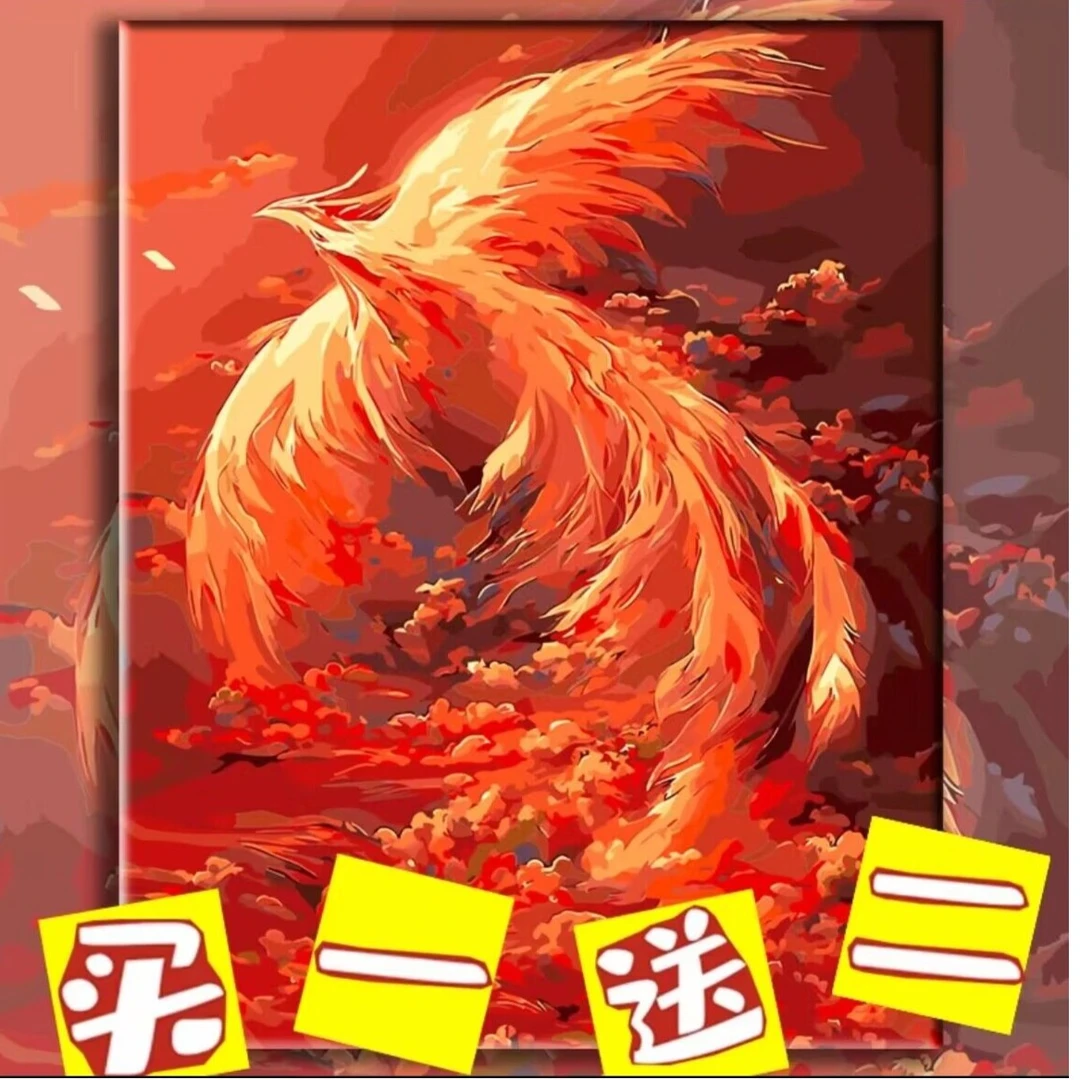 【买一送一 第二件0元】新款-高品质diy数字油画手绘丙烯客厅挂画