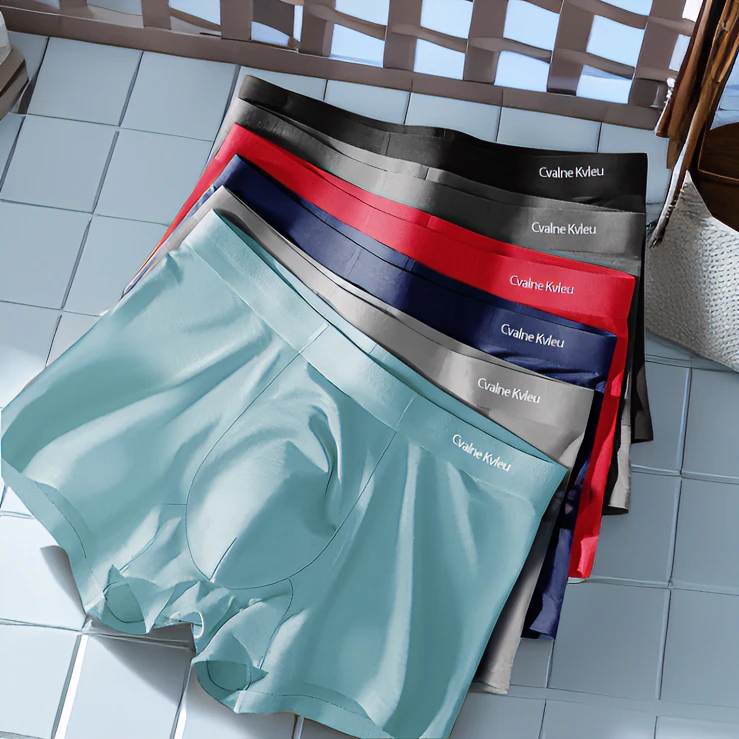 【小杨臻选】无痕男士内裤纯棉四角裤男款底裤男生短裤全棉高端裤衩