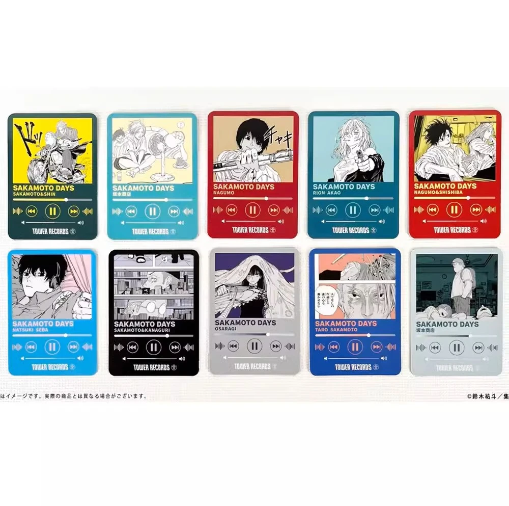 【坂本日常】塔店咖啡联名 播放器风收藏卡 代拆可直邮（盲盒）