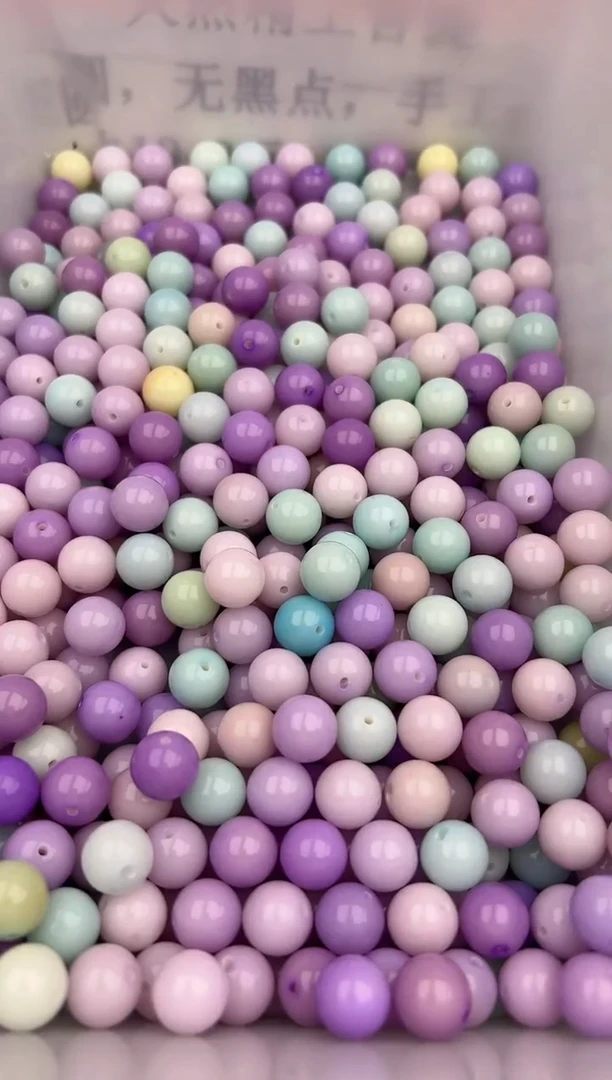 【闪购商品】白玉菩提手串12厘紫多宝圆珠108颗