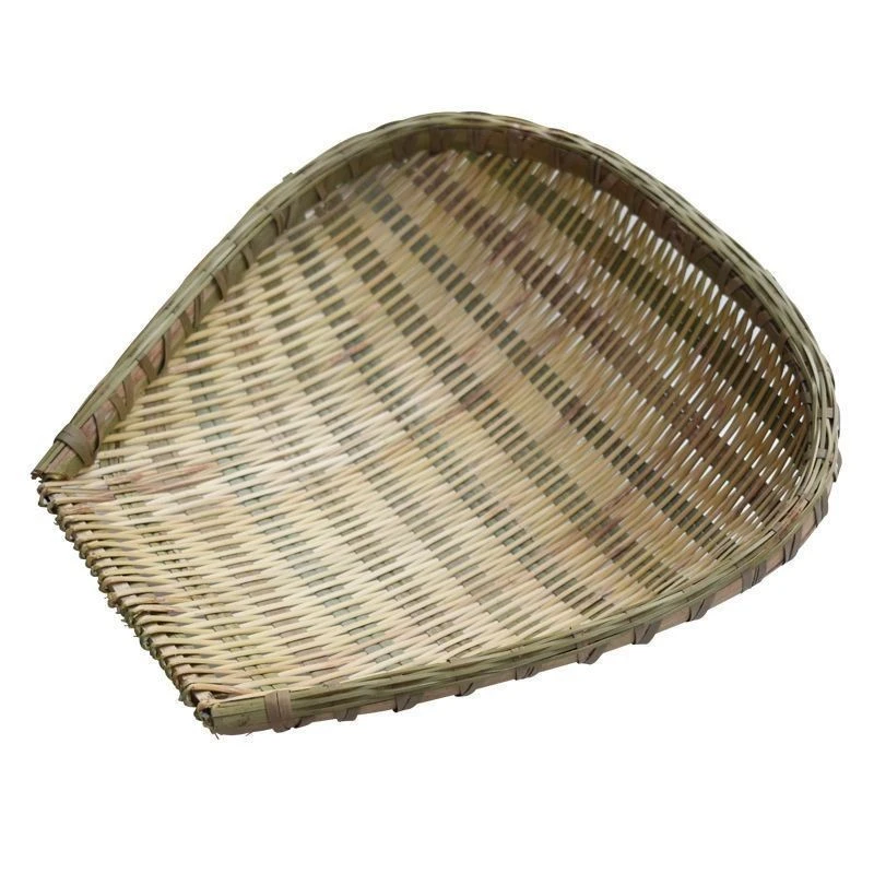 竹编农家筲箕簸箕馒头制品沥水晾晒水果篮收纳家用手工洗菜竹制品
