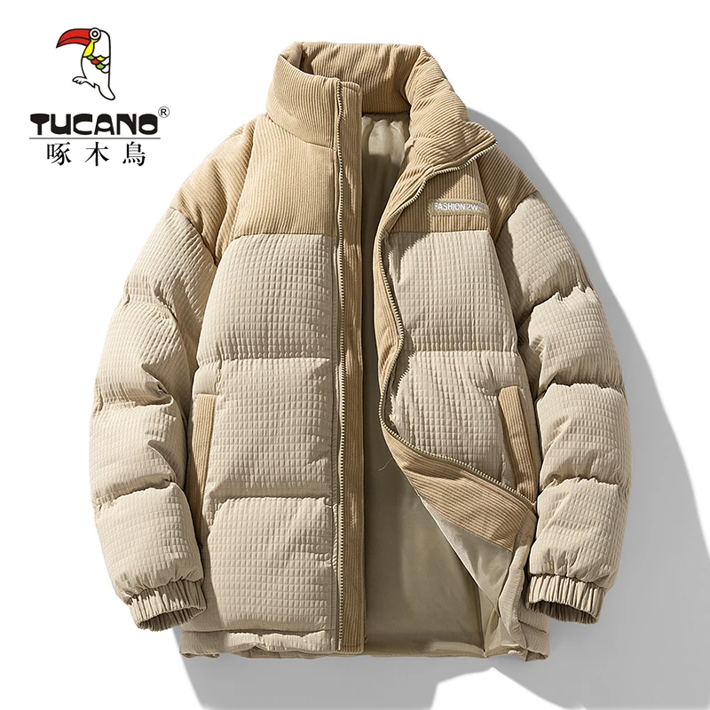 TUCANO/啄木鳥立领大码男棉服外套秋冬潮流美式棉袄加厚保暖棉衣