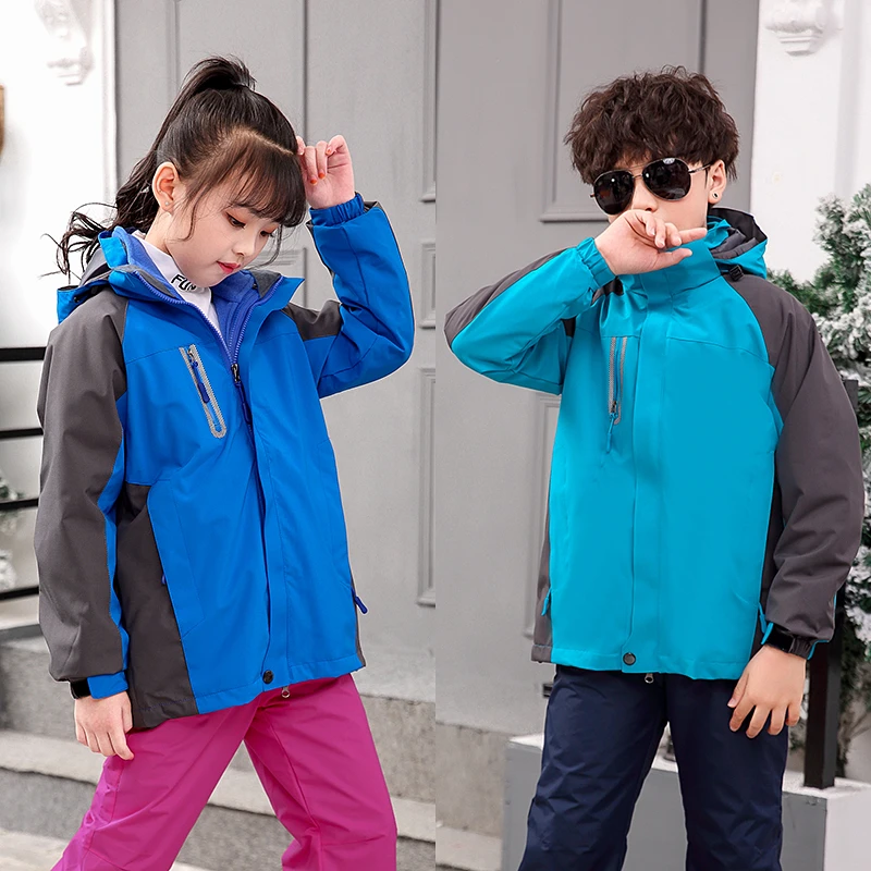 二件套三合一秋冬新款校服冲锋衣亲子款年初中生小学生班服可定做