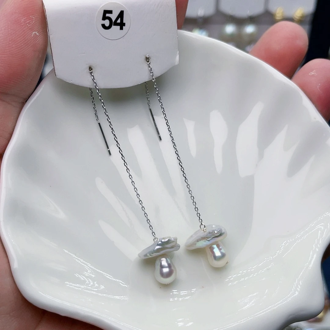 淡水珍珠耳饰未镶嵌