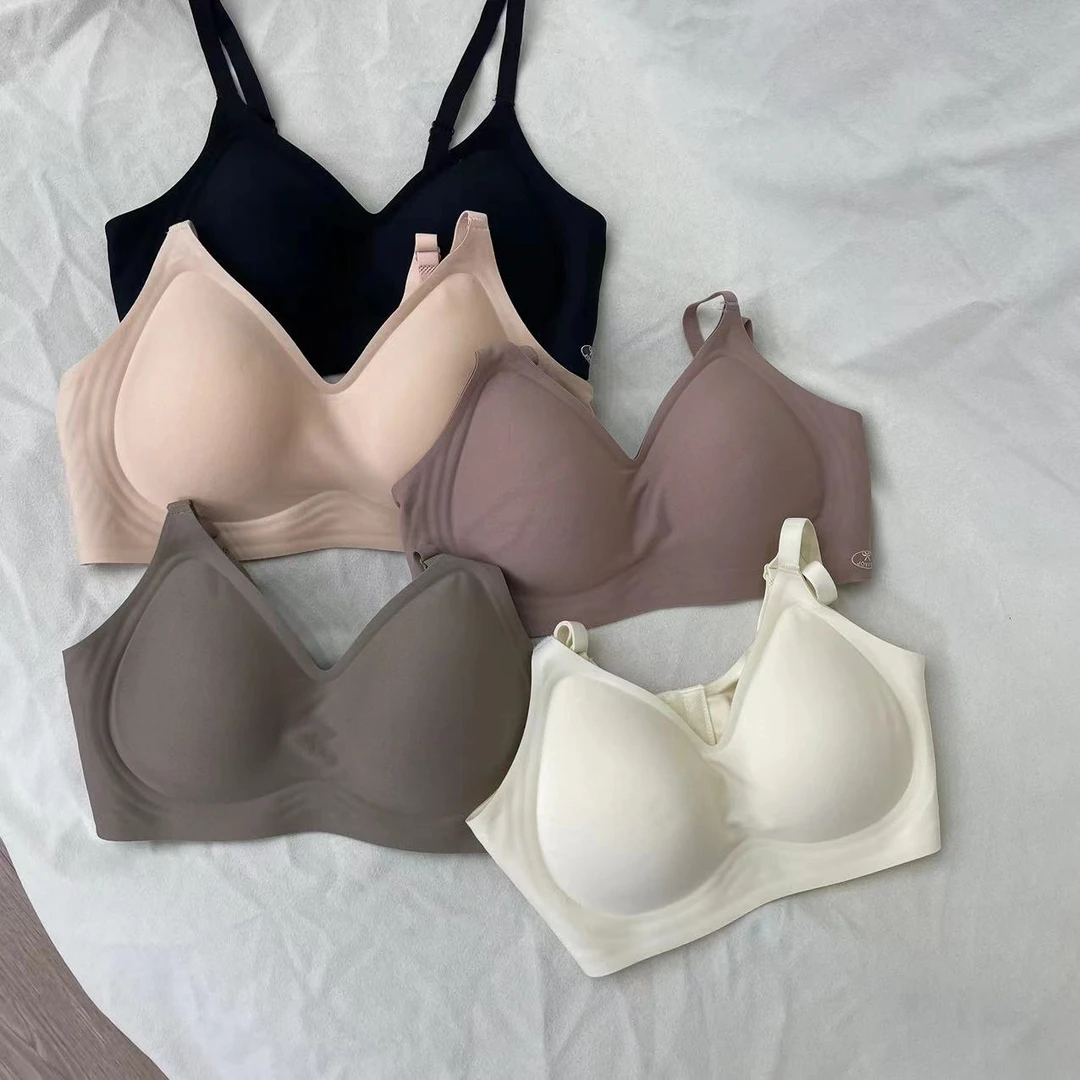 新色系无钢圈提拉舒适美背内衣文胸662