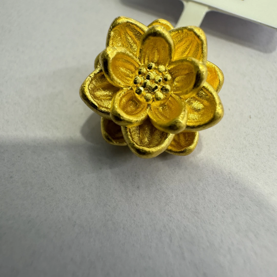 （小婷专享）足金999    通口莲花吊坠  1.06  A1