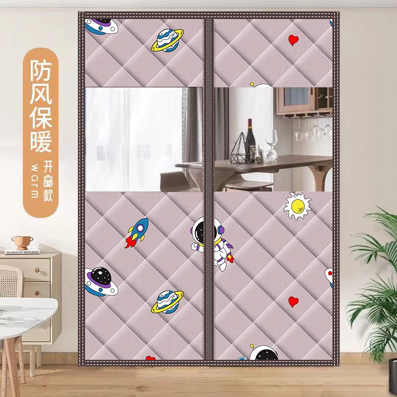 【小扬哥优选】开窗家用保暖棉门帘加厚隔音门帘保温挡风防风防寒