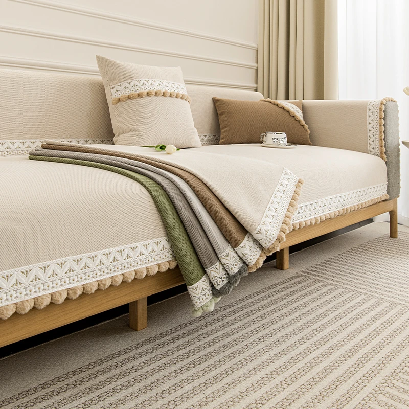 【云逸】雪尼尔高颜值沙发垫四季通用防滑沙发垫新款简约现代靠背巾