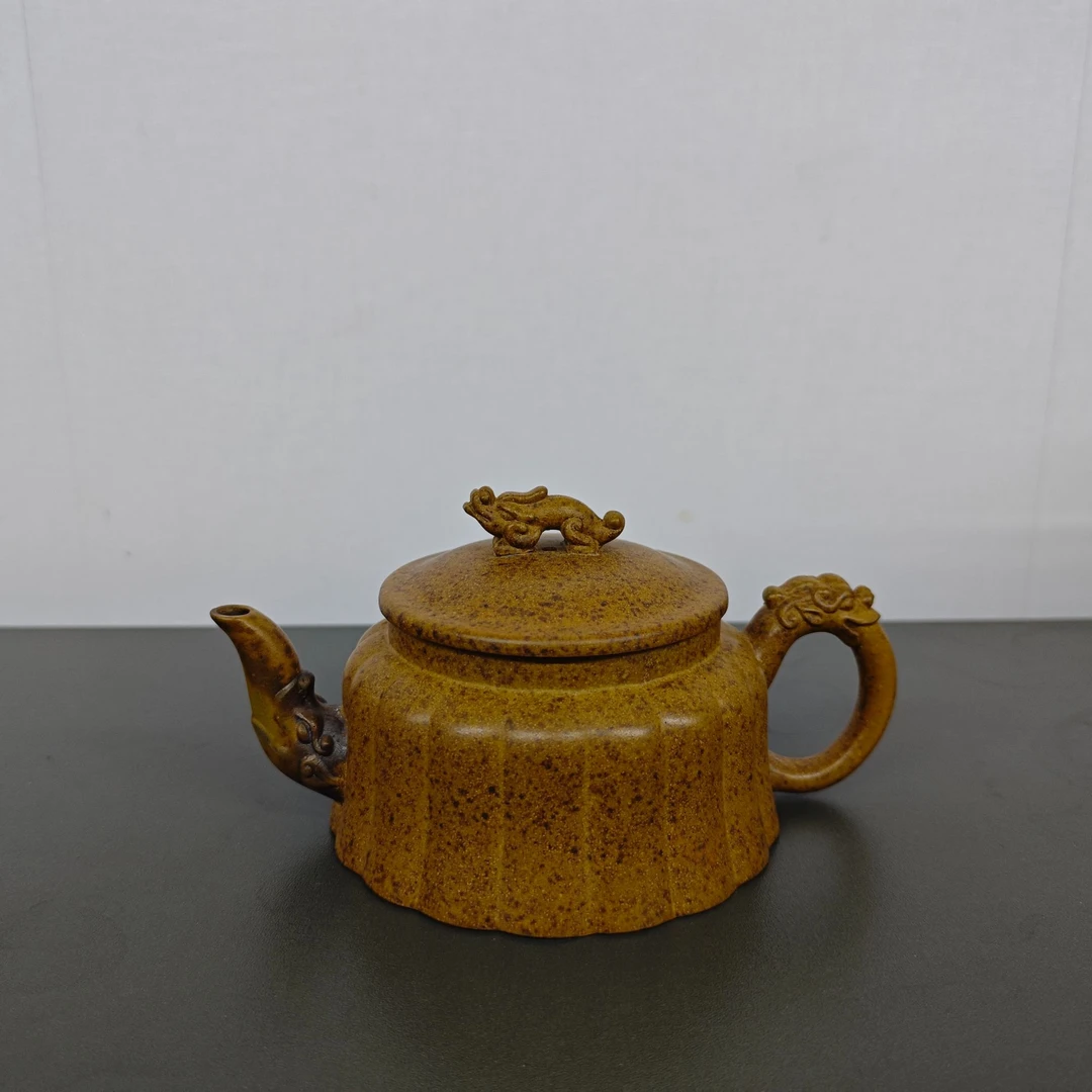 DT625筋纹龙尊高温柴烧全手工紫砂壶