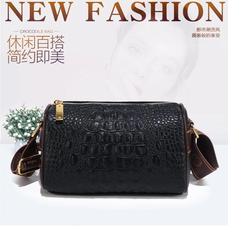 【粉丝专属】新款潮流鳄鱼纹包经典时尚百搭女士斜挎枕头包