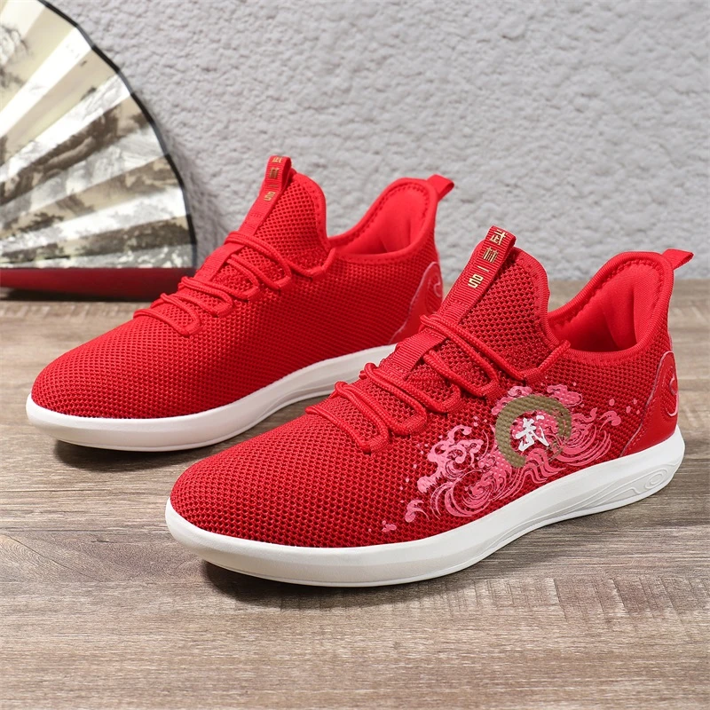 武林一号国潮风太极鞋女秋男练功鞋专用太极拳高弹EVA武术功夫鞋