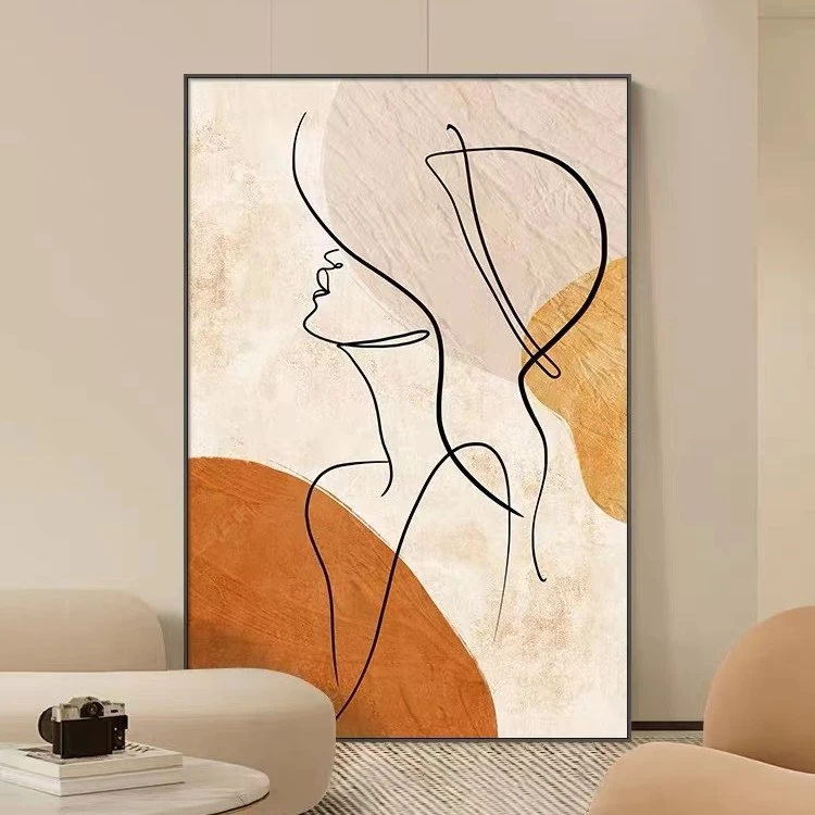 客厅现代简约美女装饰画餐厅玄关走廊卧室壁画挂画美女80120