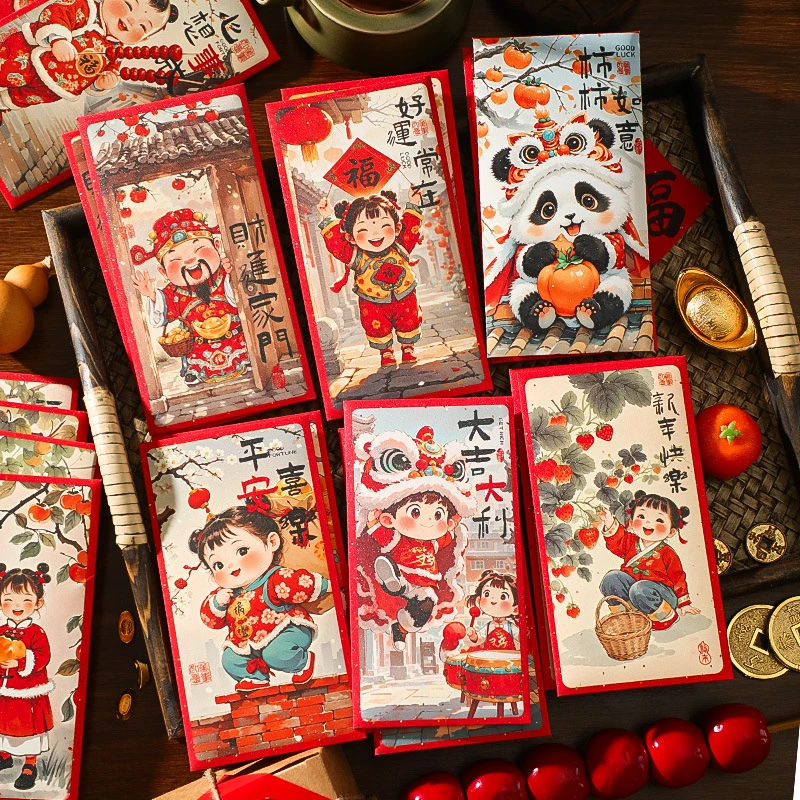 【新人福利】福娃蛇年红包袋春节2025新款创意个性利是封过年新年熊