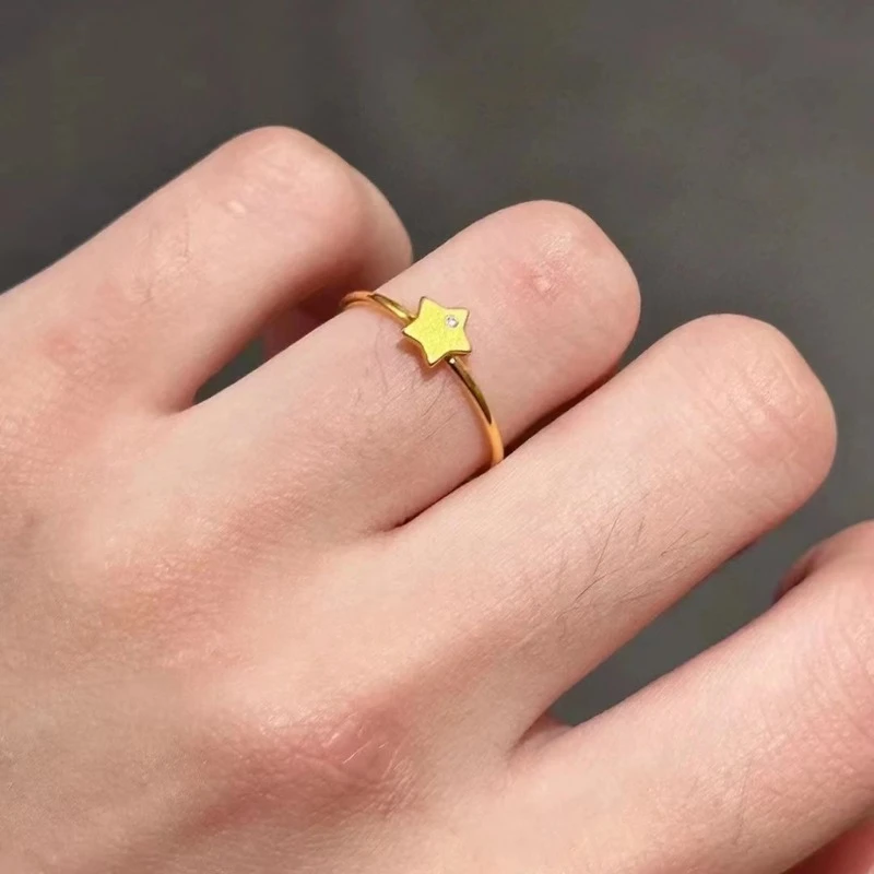 可爱小星星可调节戒指27817