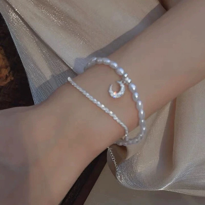 满天星小米珠月牙手链28000