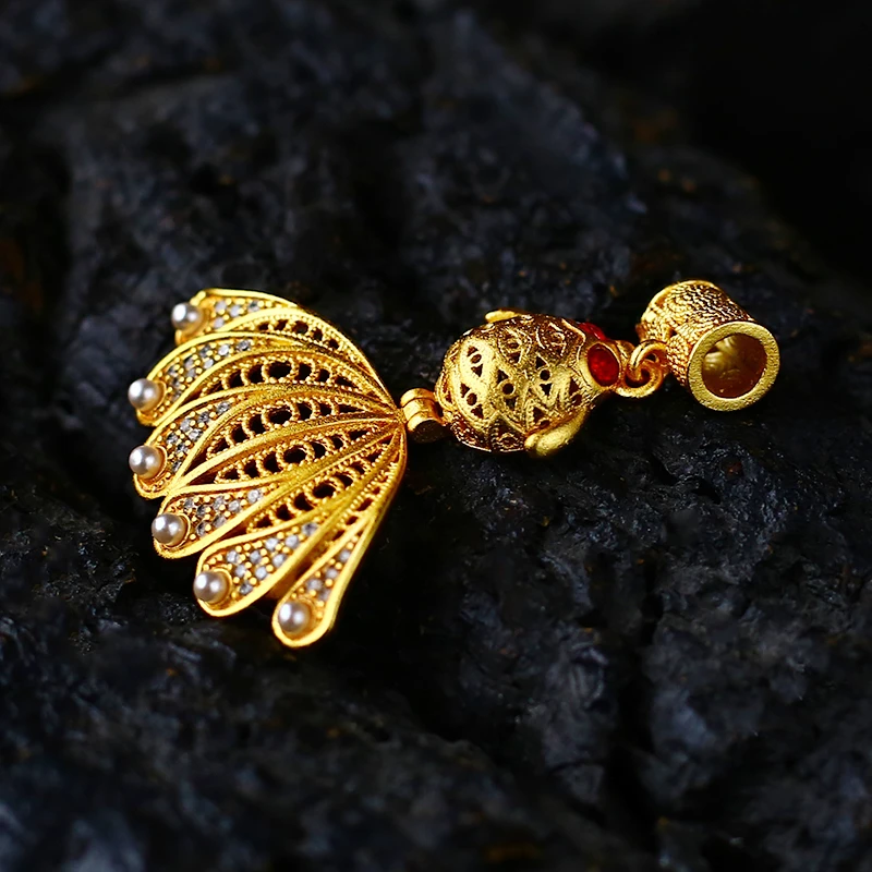 【善熙】【证书】JSA30219 轻奢精美合金镶嵌淡水珍珠鱼吊坠赠合金链