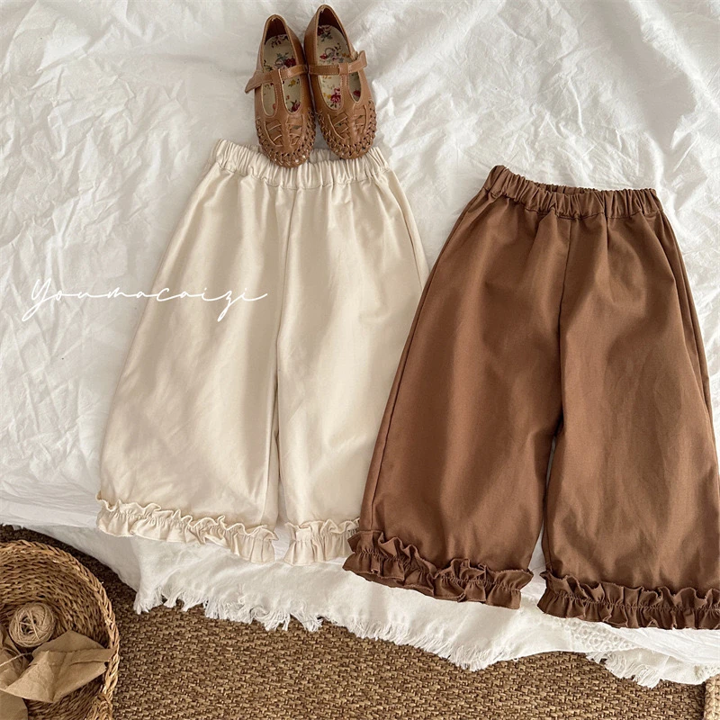 现货清货~100棉~女童棉裤百搭款秋季必备新款裤子开学穿搭