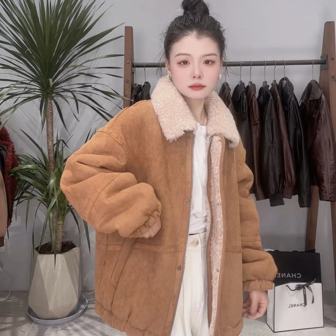 程程【6600】老钱风-海宁两色气质羊毛加厚拉链冬季外套