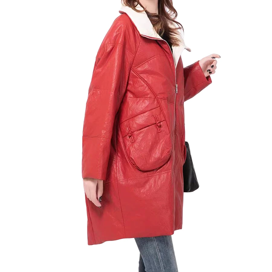 样衣-【16335】时尚中长款百搭时尚开心外套