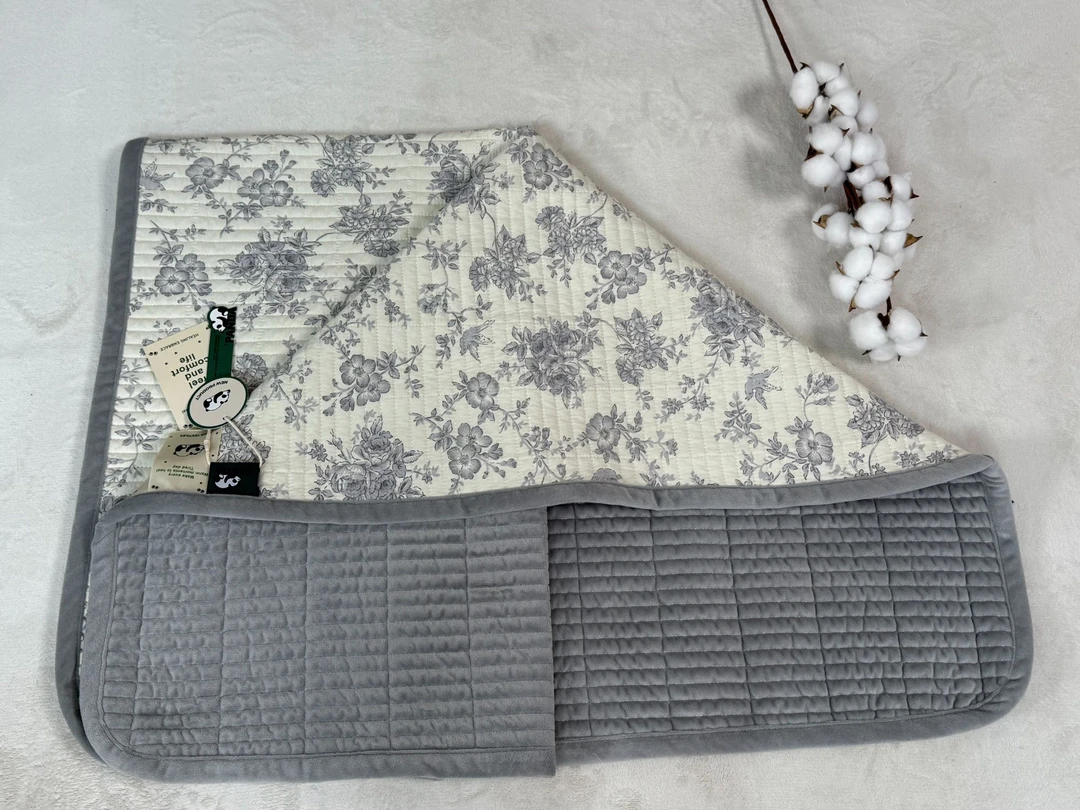 2024新款双层全棉baby绒多功能护垫吸汗透气小清新