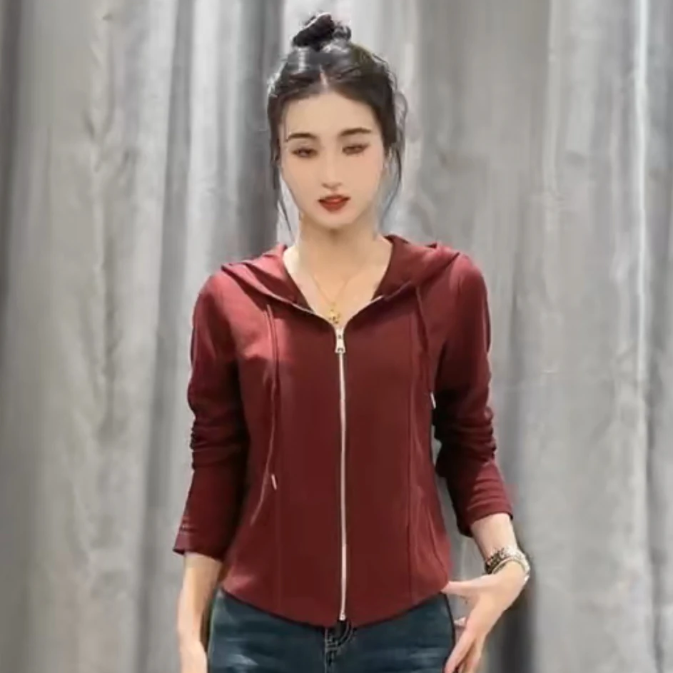 07款连帽时尚拉链卫衣开衫