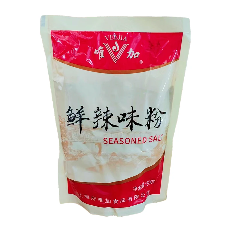 新包装上海唯加鲜辣味粉大包装500g烹调荤素菜肴面类汤类食品