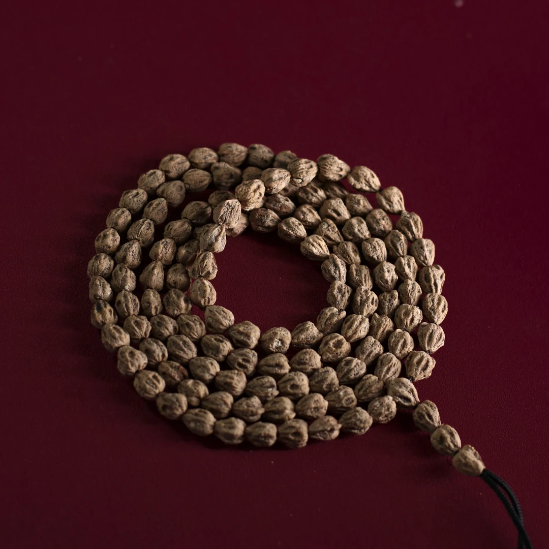 A16万骨枯原桩红皮红芽口红肉文玩菩提手串百香籽柏香籽念珠佛珠