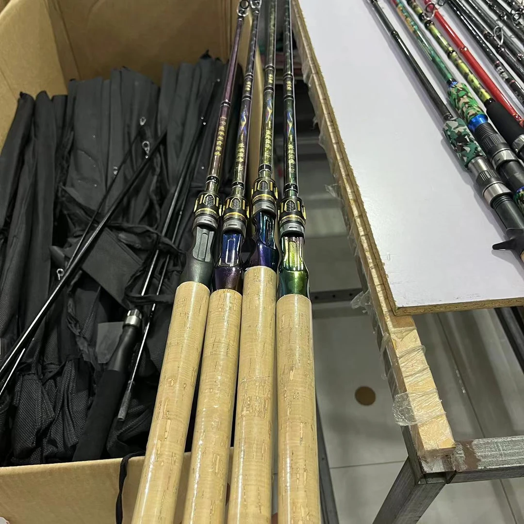 炫彩轻雷暴力打黑竿重草区打黑专属轻重草区黑鱼碳素路亚竿