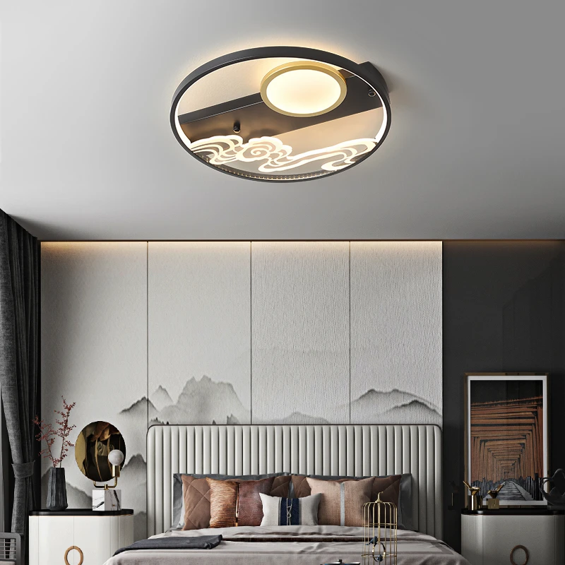 中国风led吸顶灯客厅灯新中式祥云卧室餐厅书房灯禅意简约茶室灯
