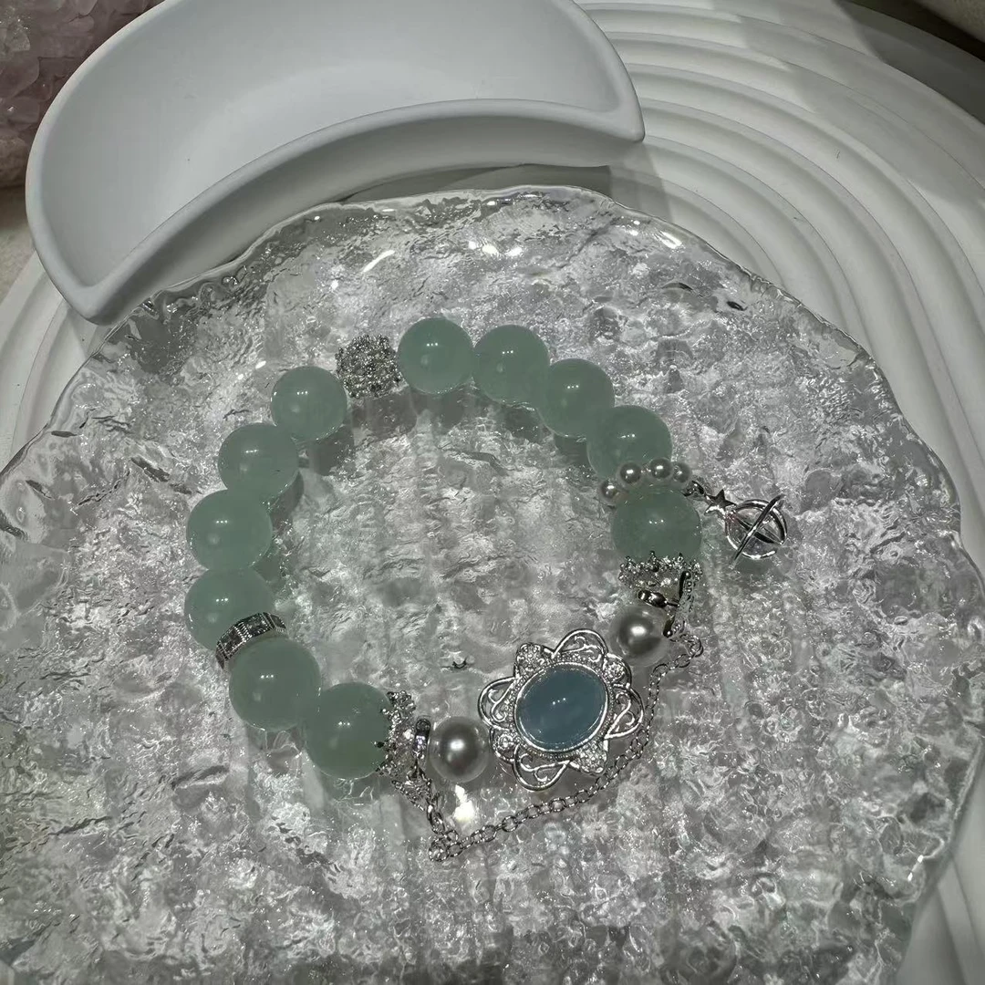 【拾壹】天然海绿宝-单圈手链多样性发货发其一B-003