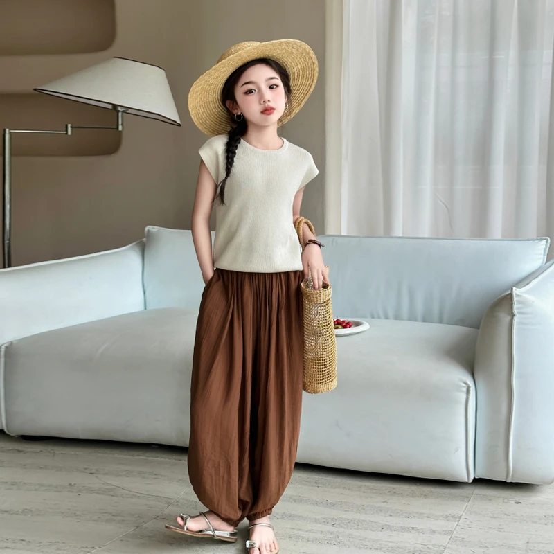 上衣显瘦针织休闲百搭夏季宽松纯色时尚打底外穿春夏薄款简约韩版