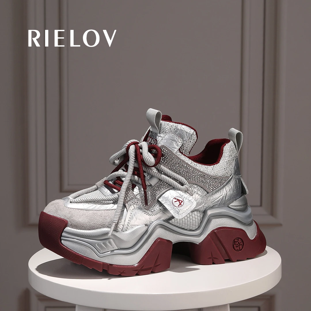 一号店●RIELOV 时尚厚底增高7.5cm潮流百搭女士休闲鞋515-110