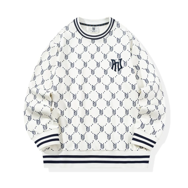 【情侣款】休闲时尚满印字母潮流秋冬宽松经典男女卫衣百搭长袖