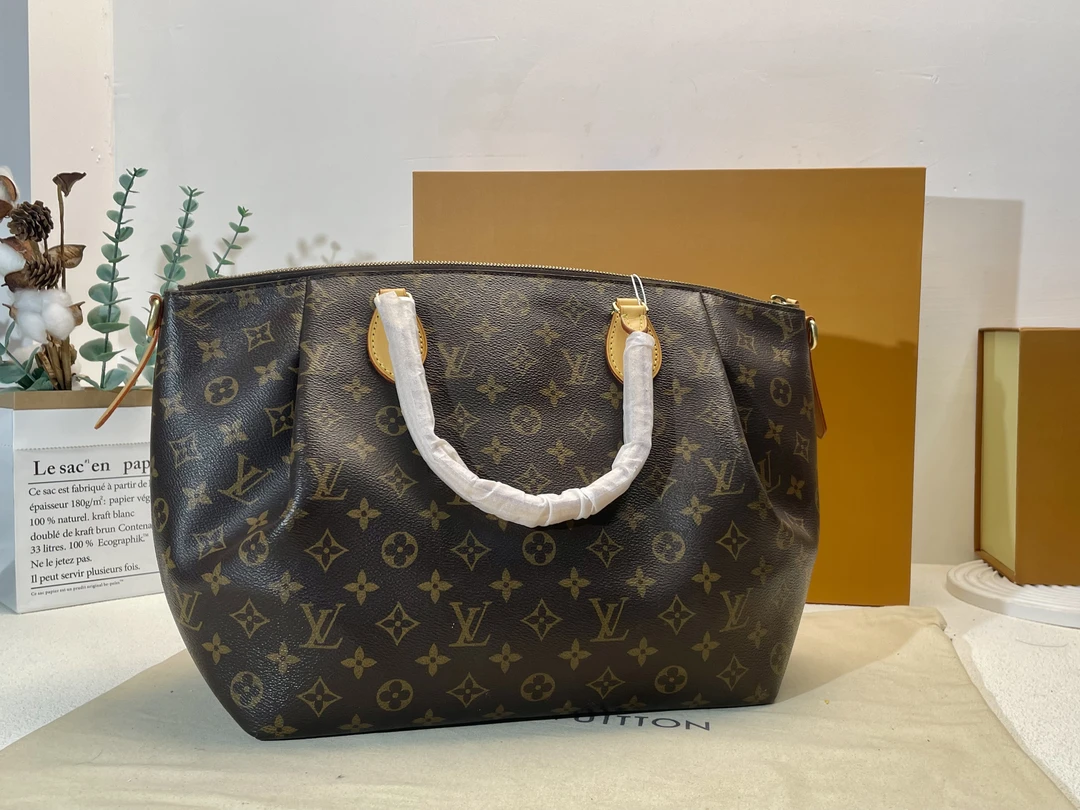 95新 LouisVuitton/路易威登 老花现代大饺子手提包