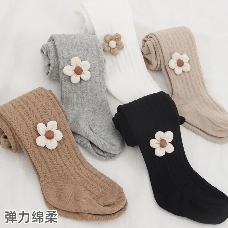 婴儿打底袜春秋大pp儿童外穿薄款宝宝白色连体洋气女童连裤袜