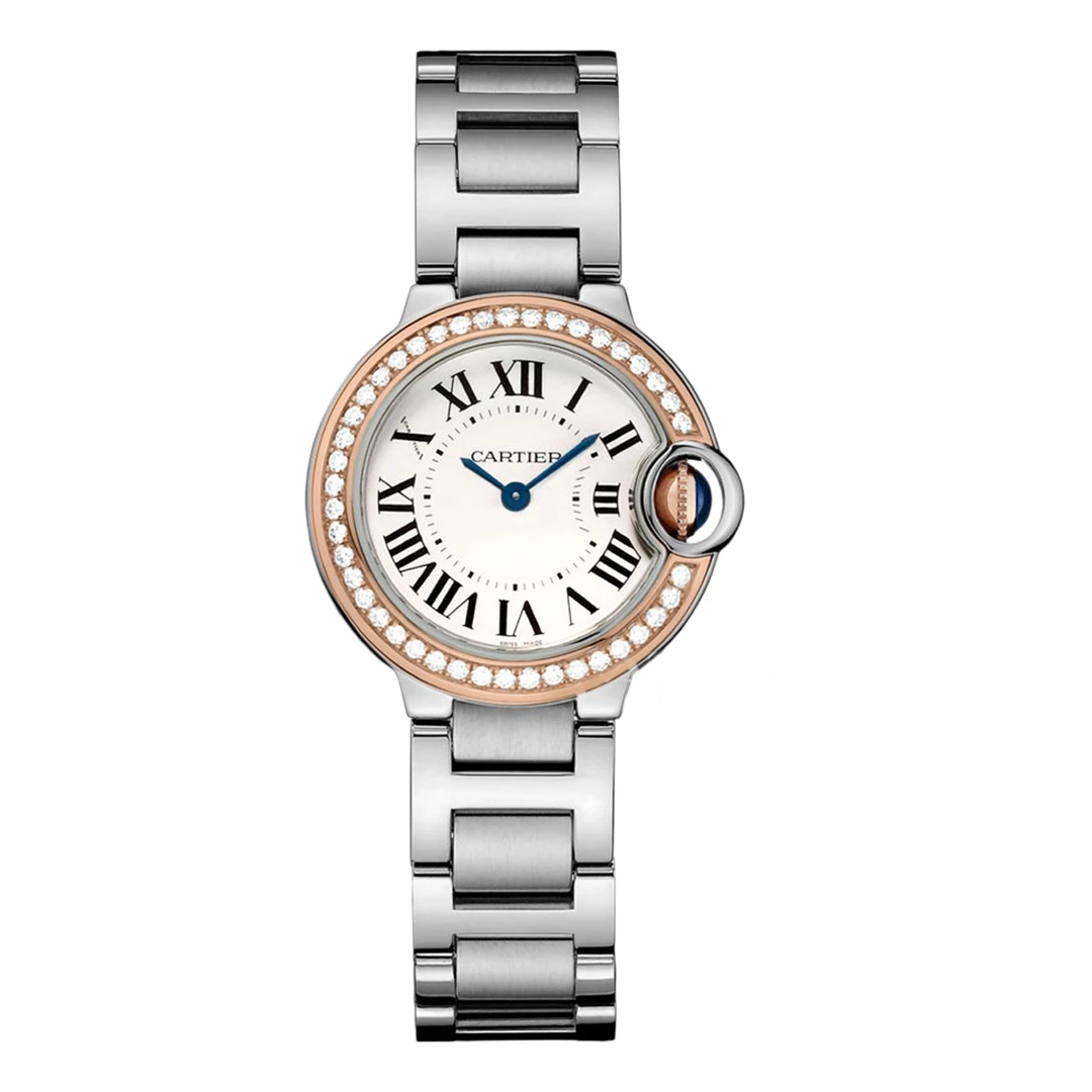 99新 Cartier/卡地亚 蓝气球系列WE902079原钻气质腕表/WHP025544