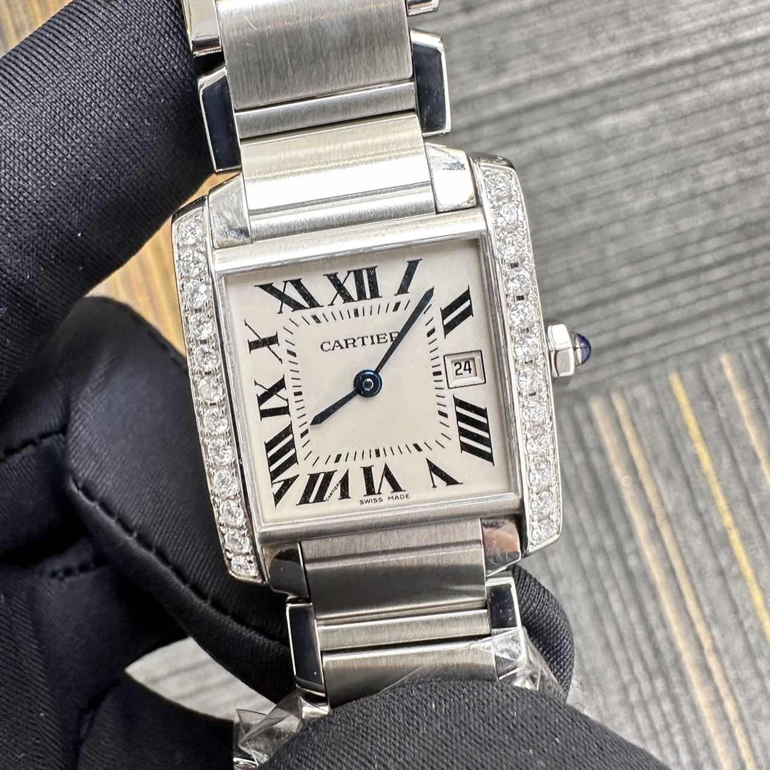 99新 Cartier/卡地亚  坦克W51011Q3腕表/后钻/WHP027328/表展