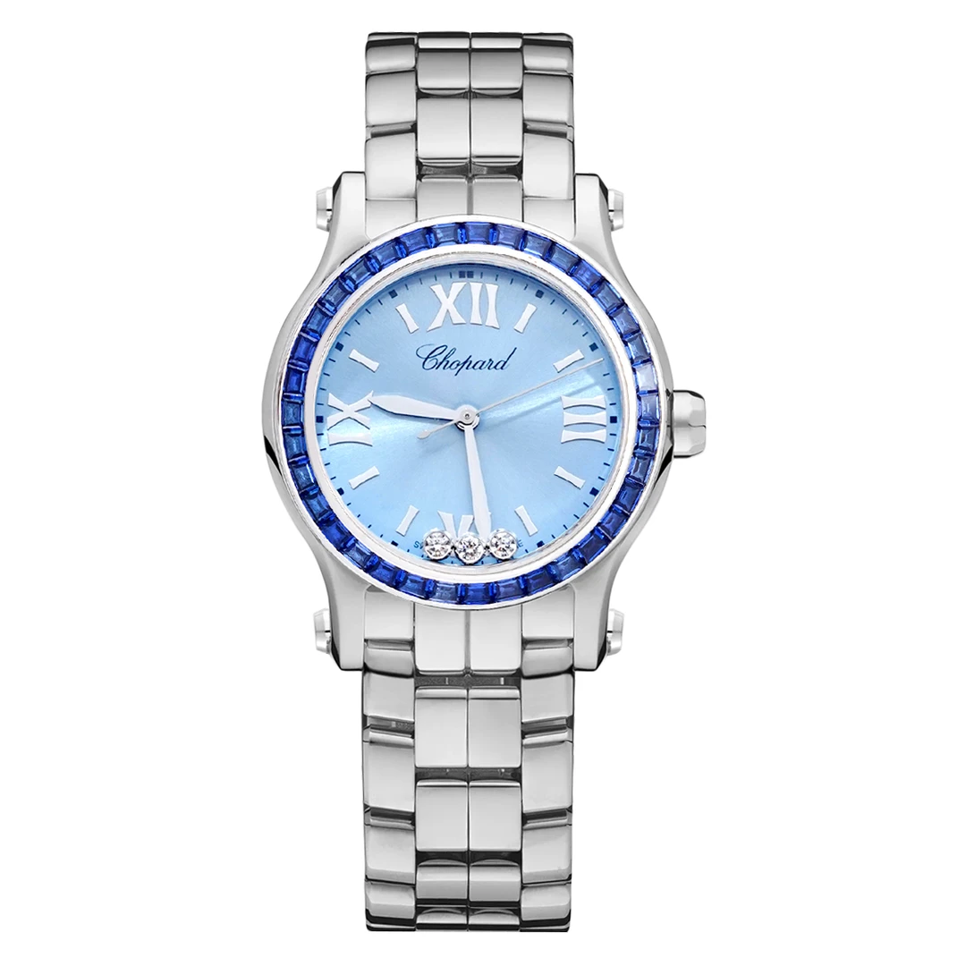 全新未使用 Chopard/萧邦 HAPPY SPORT 后钻278500腕表/wht016035
