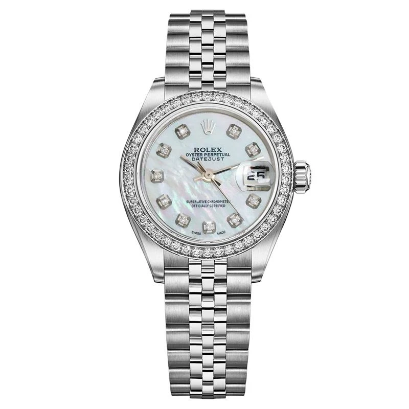 99新 Rolex/劳力士 69174腕表/白贝母盘/后圈钻/