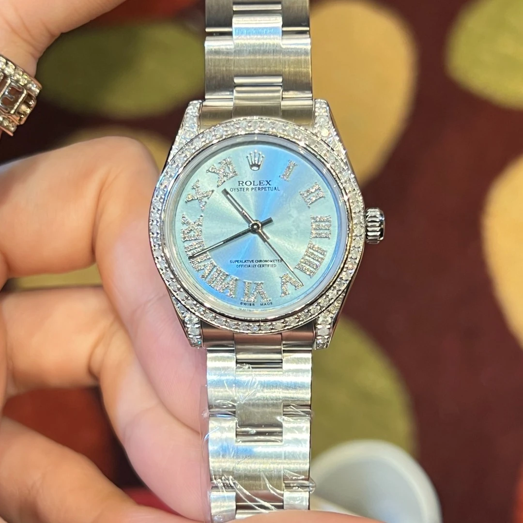 99新 Rolex/劳力士 表展 177200系列蓝盘31mm腕表/后钻/WHT022449