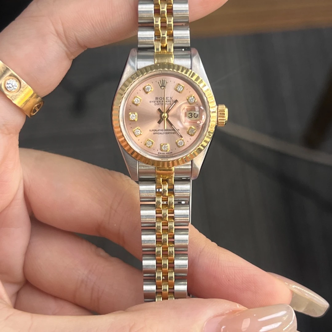 99新 Rolex/劳力士 系列69173粉盘腕表/WHP030728