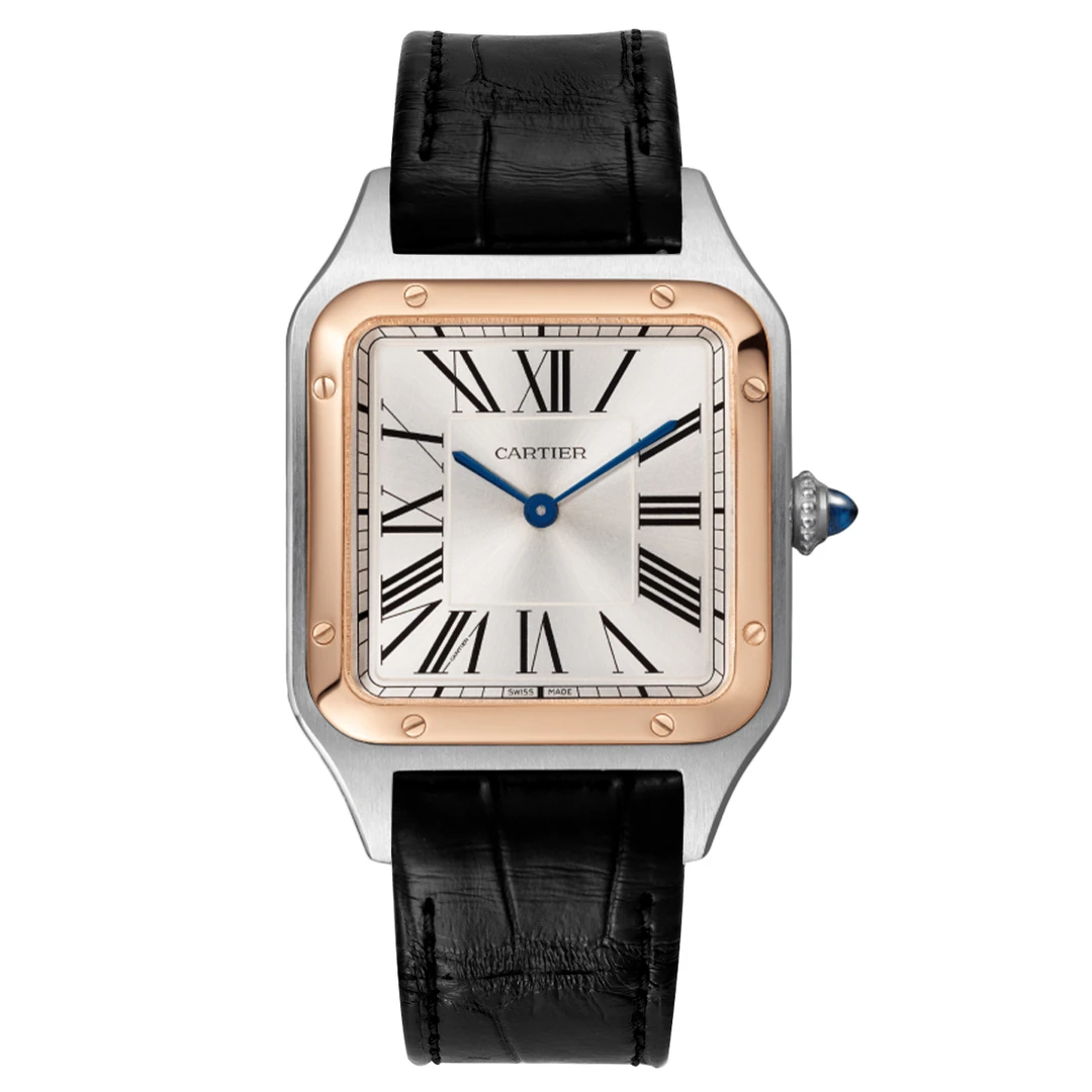99新 Cartier/卡地亚 山度士系列W2SA0011腕表/白盘/WHP017421