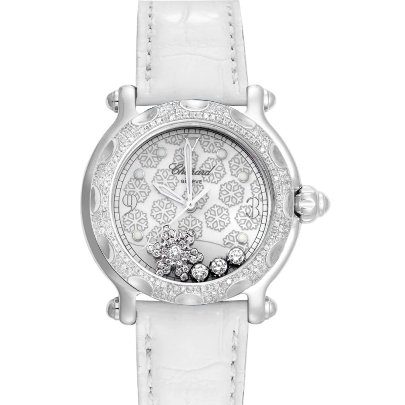 99新 Chopard/萧邦  278943-2001女腕表/18k白金/原钻/WHT019297