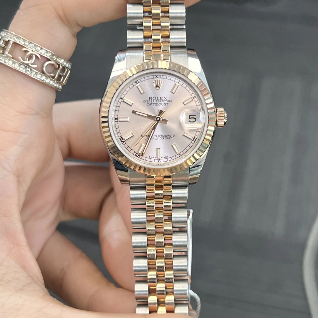 99新 Rolex/劳力士 女装日志系列178271腕表/间玫瑰金/WHP022931