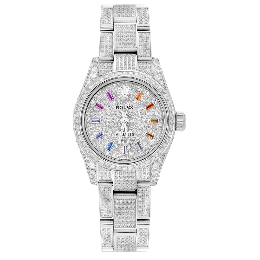 99新 Rolex/劳力士 177200系列满天星满钻女士腕表/WHT017452