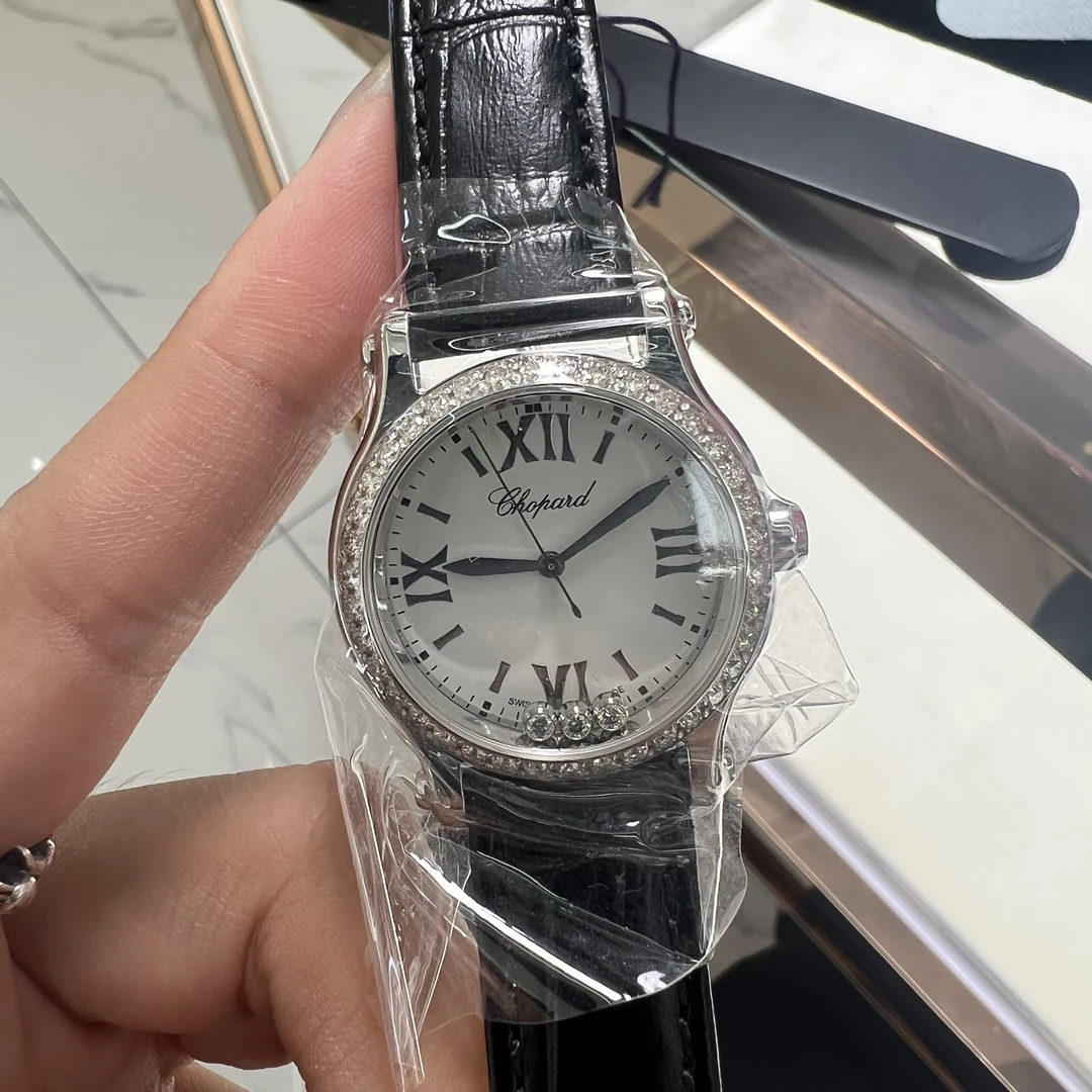 99新 Chopard/萧邦 快乐钻系列278590-3001腕表/后钻/WHT023007