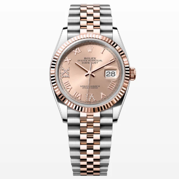 99新 Rolex/劳力士 日志型m126231-0027香槟盘间金女表/WHP023410