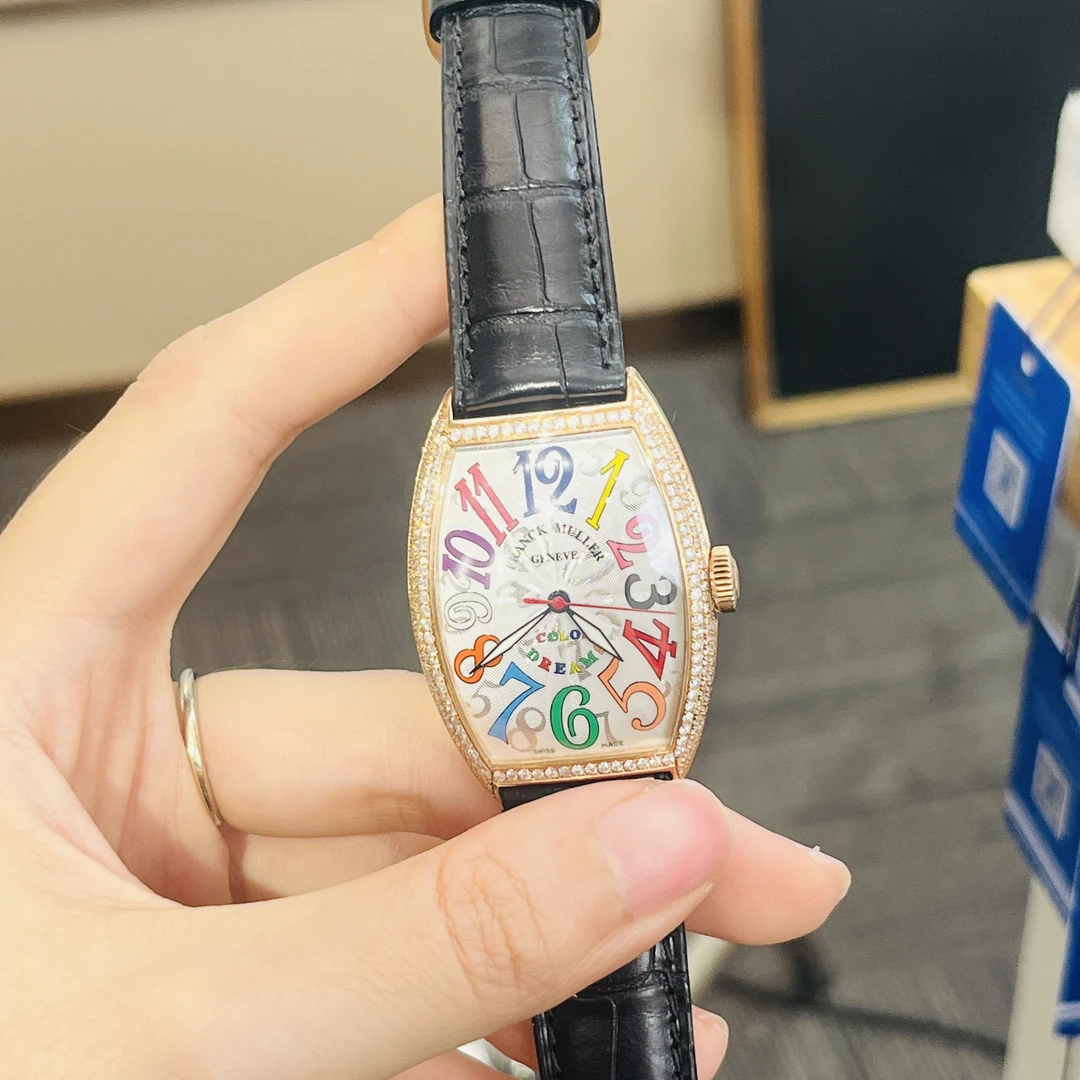 99新 Franck Muller/法兰克穆勒 5850白盘彩字腕表/WHP029494